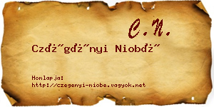 Czégényi Niobé névjegykártya